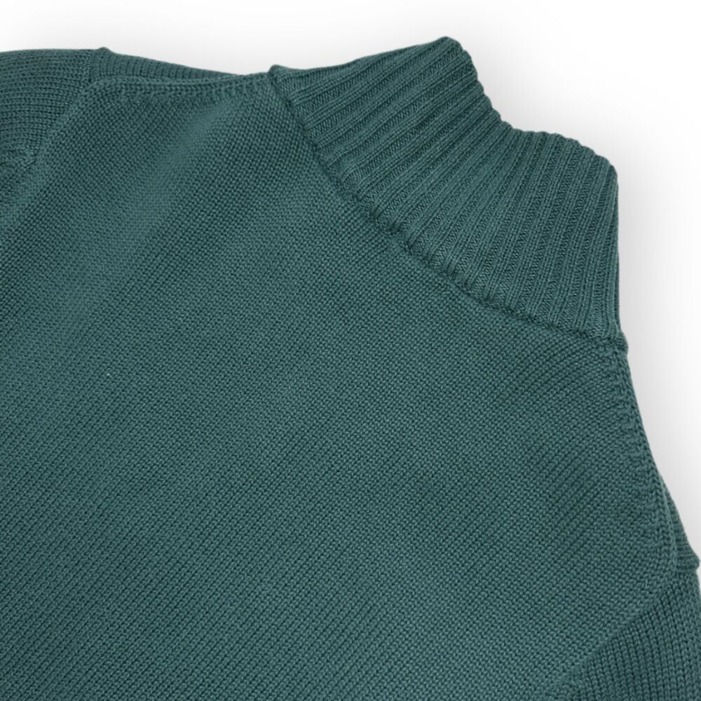 Vintage L.L. Bean Women’s M Flannel Lined Full Zip Cotton Knit Sweater Jacket - Picture 7 of 12